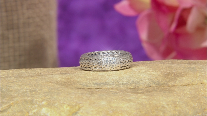 Sterling Silver Woven Band Ring Video Thumbnail