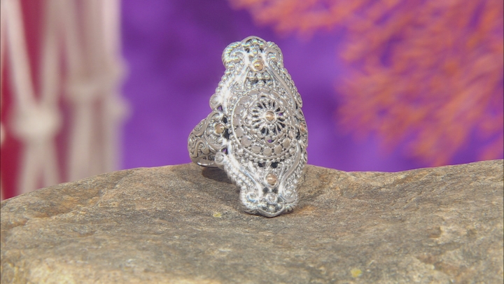 Sterling Silver And 18k Gold Accent Ring Video Thumbnail