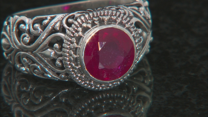 Red Mahaleo(R) Ruby Sterling Silver Ring 2.47ct Video Thumbnail