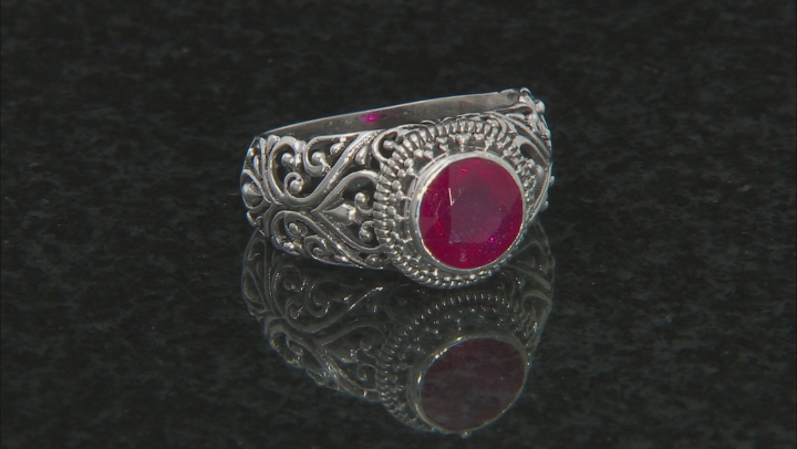 Red Mahaleo(R) Ruby Sterling Silver Ring 2.47ct Video Thumbnail