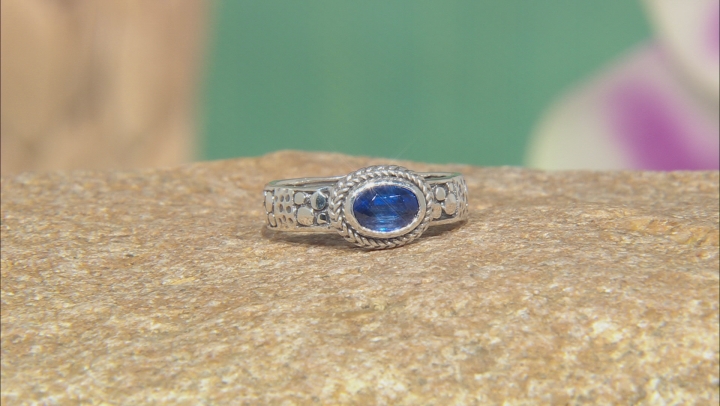 Kyanite Sterling Silver Solitaire Ring 0.86ctw Video Thumbnail