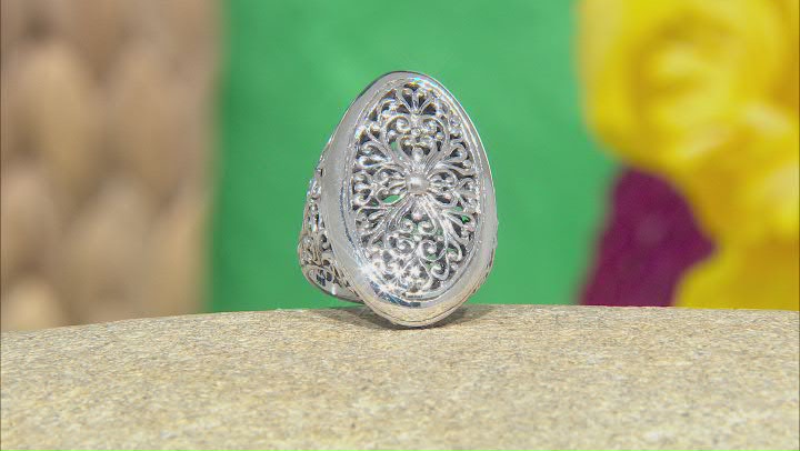 Sterling Silver "Limitless Strength" Statement Ring Video Thumbnail
