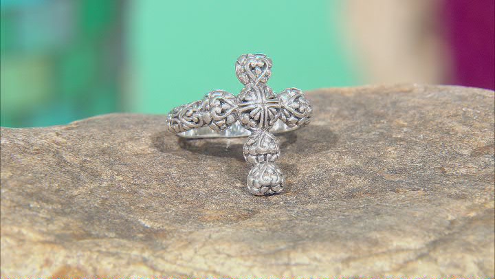 Sterling Silver "Righteousness By Faith" Cross Ring Video Thumbnail