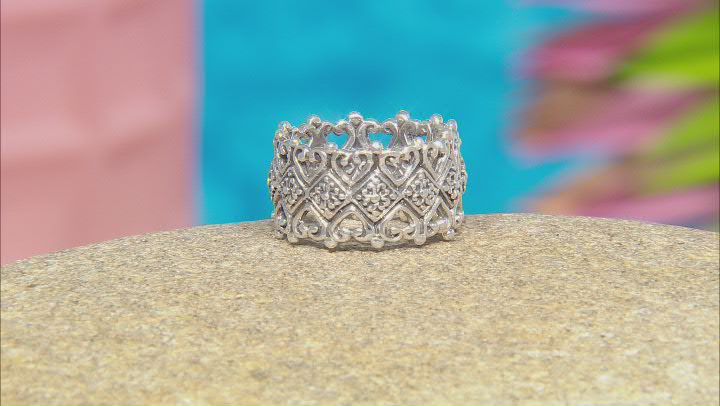 Sterling Silver "Cherished Forever" Band Ring Video Thumbnail