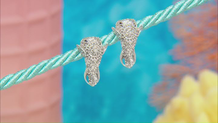 Sterling Silver Colossal Elephant Earrings Video Thumbnail