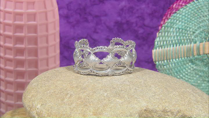 Silver "Slow To Anger, Quick To Forgive" Cuff Bracelet Video Thumbnail