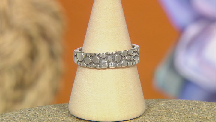Silver Scattered Jawan Eternity Band Ring Video Thumbnail