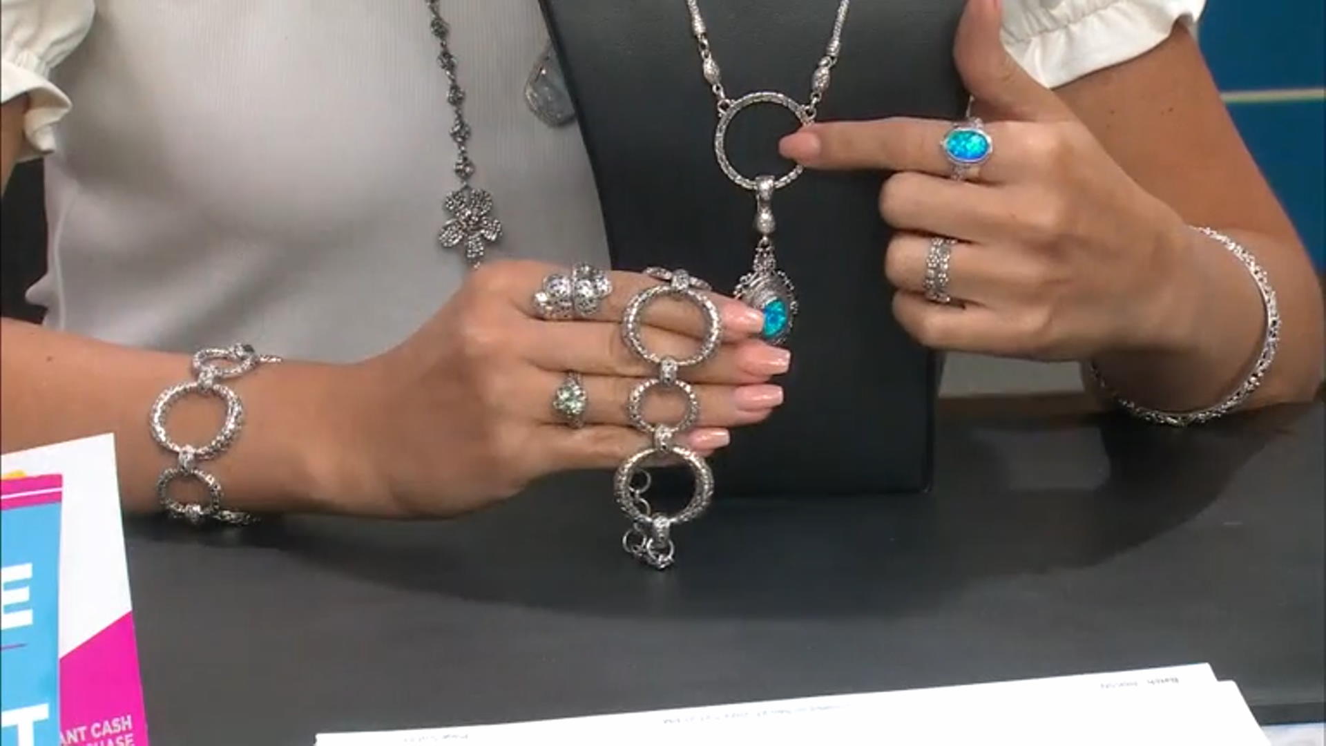 Sterling Silver Chainlink Bypass Ring Video Thumbnail