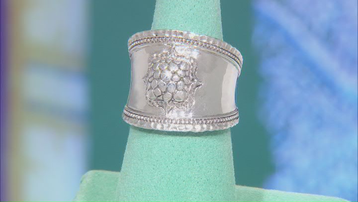 Silver Hammered "Faithful You Are" Ring Video Thumbnail
