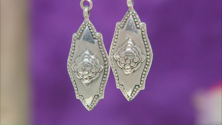Sterling Silver "One Moment At A Time" Dangle Earrings