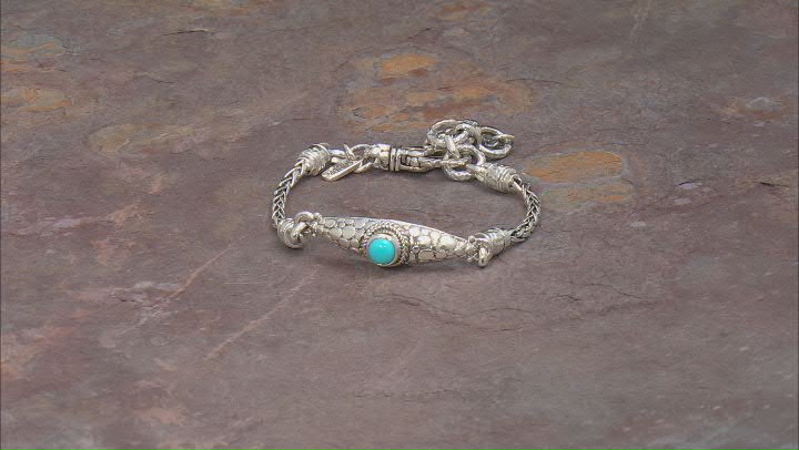 Sleeping Beauty Turquoise Silver Bracelet