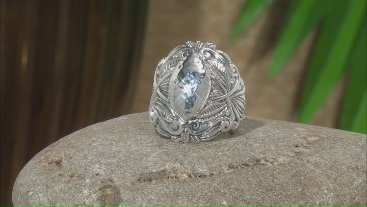 Sterling Silver "Peace Be Still" Statement Ring Video Thumbnail