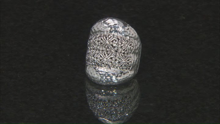 Sterling Silver Hammered Ring Video Thumbnail