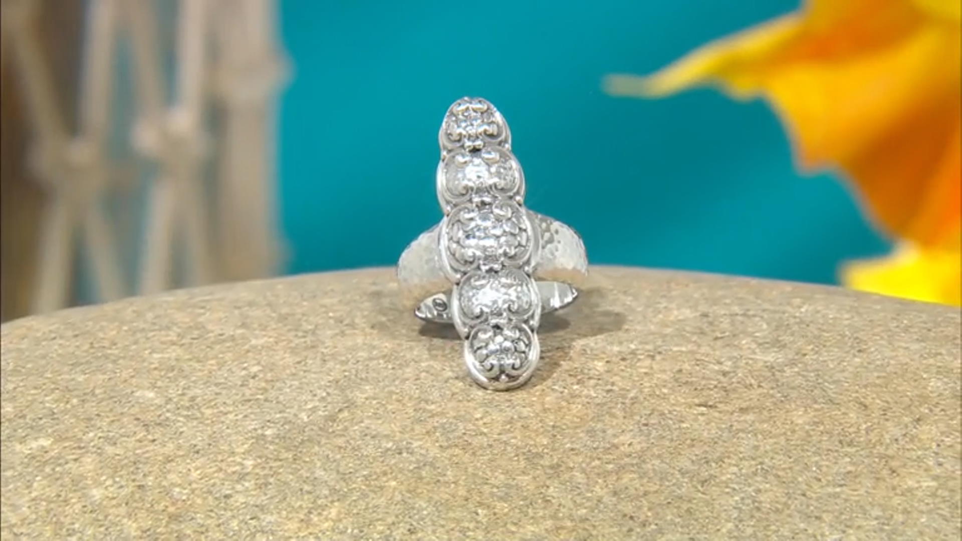Sterling Silver "Steps Of Faith" Elongated Ring Video Thumbnail