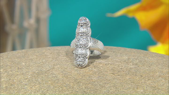 Sterling Silver "Steps Of Faith" Elongated Ring Video Thumbnail
