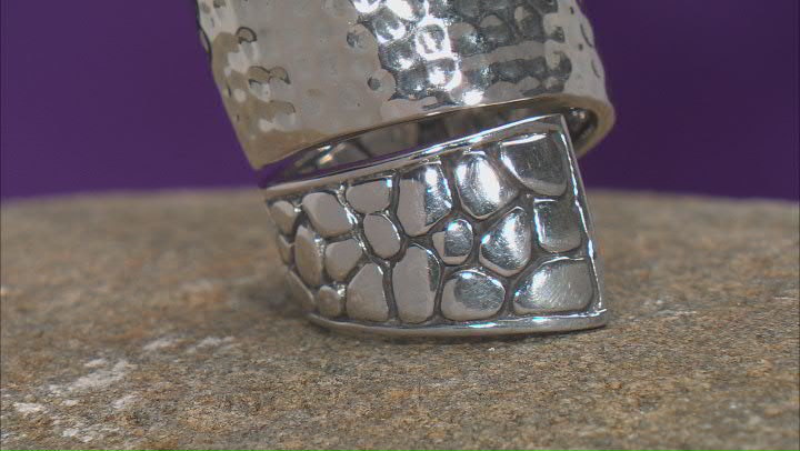 Silver Watermark & Hammered Bypass Ring Video Thumbnail