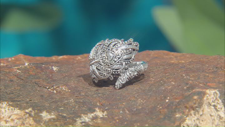 Sterling Silver Bypass Feather Ring Video Thumbnail