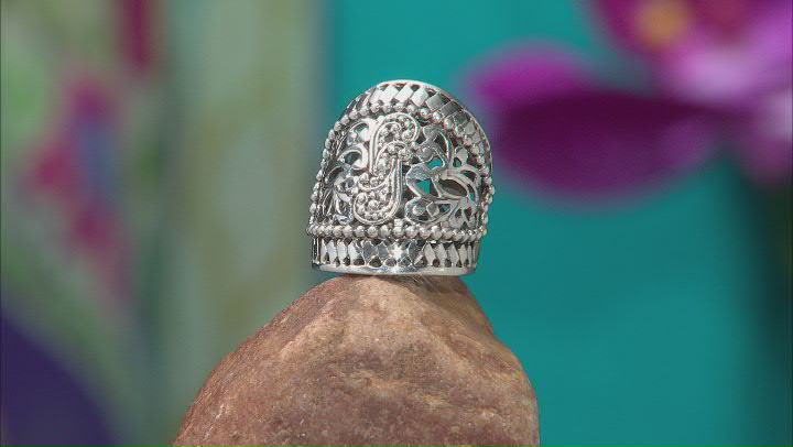 Sterling Silver Filigree Statement Ring Video Thumbnail