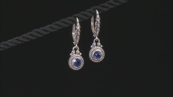 Blue Tanzanite Sterling Silver Earrings .29ctw Video Thumbnail