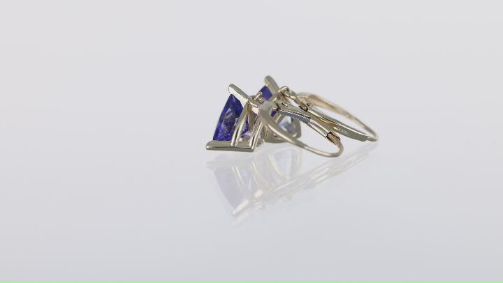 Blue Tanzanite 14k Yellow Gold Earrings 3.40ctw Video Thumbnail