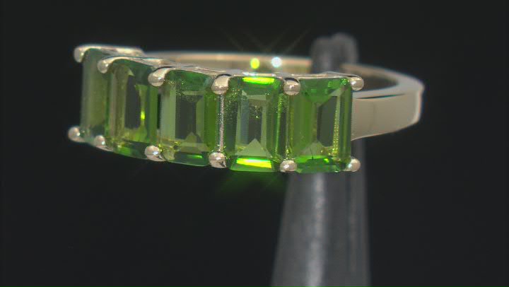 Chrome Diopside 18k Yellow Gold Over Sterling Silver Ring 2.51ctw Video Thumbnail