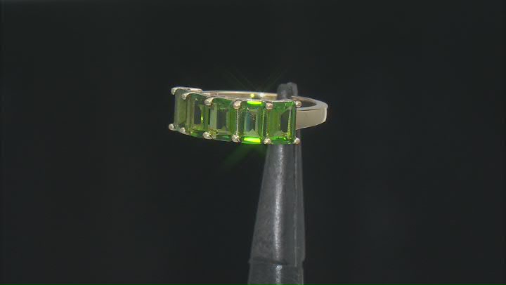 Chrome Diopside 18k Yellow Gold Over Sterling Silver Ring 2.51ctw Video Thumbnail