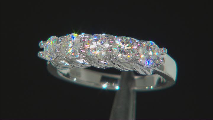 Strontium Titanate Rhodium Over Sterling Silver Ring 1.75ctw Video Thumbnail