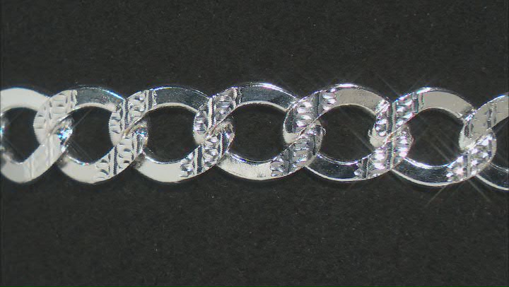Sterling Silver Curb Link Bracelet Video Thumbnail