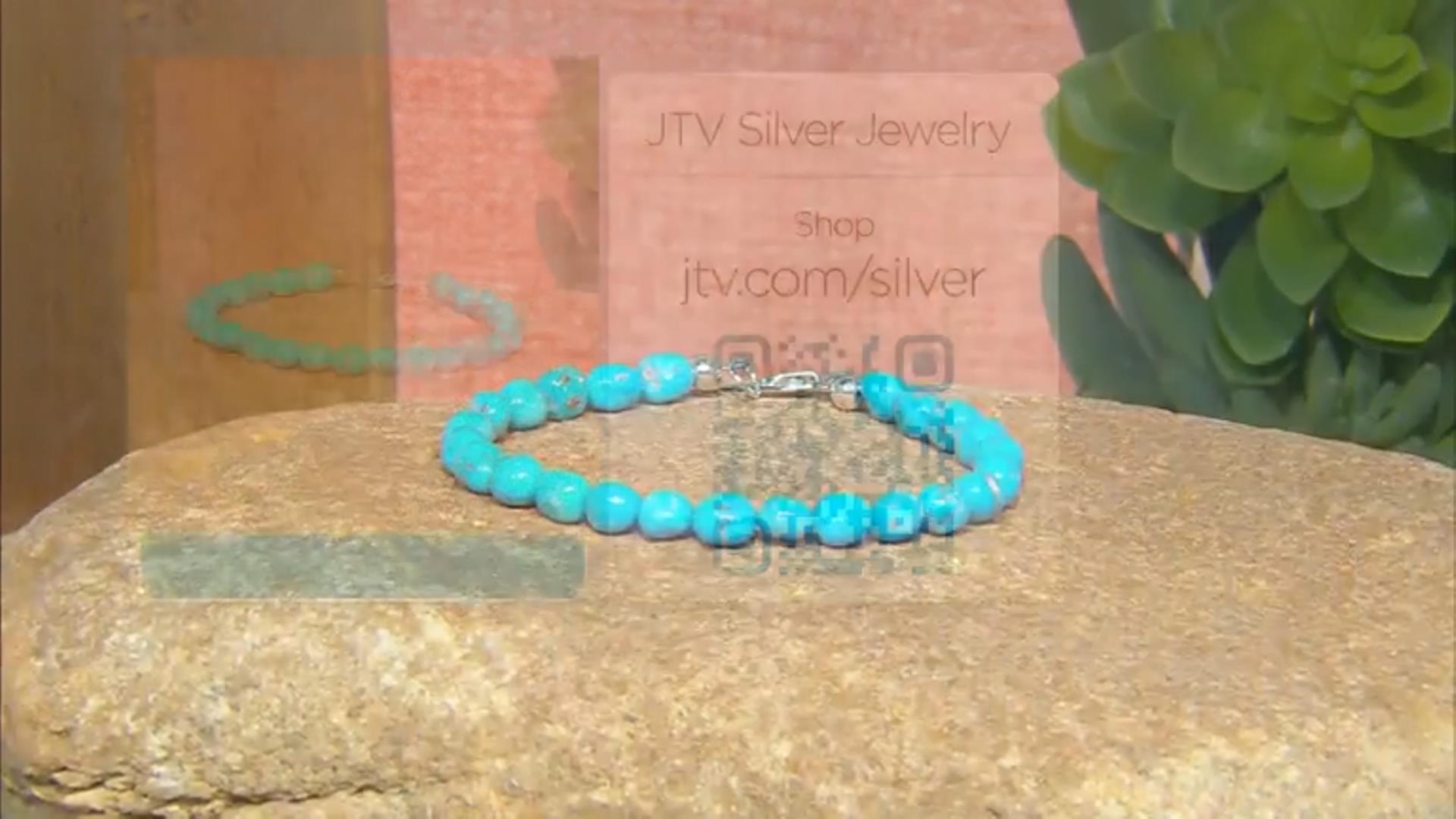 Blue Sleeping Beauty Turquoise Silver Bracelet Video Thumbnail