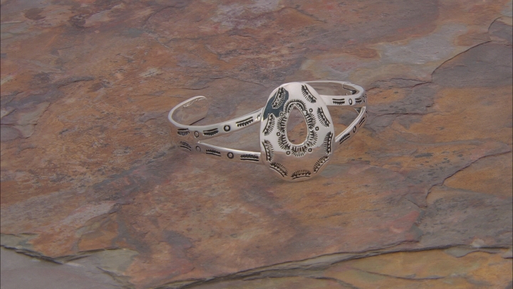 Textured Sterling Silver Cuff Bracelet Video Thumbnail