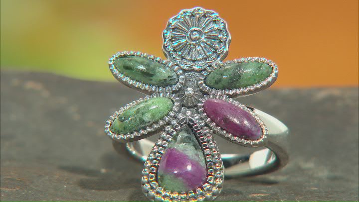 Ruby-in-Zoisite Sterling Silver Ring Video Thumbnail