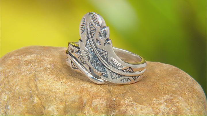 Sterling Silver Feather Ring Video Thumbnail