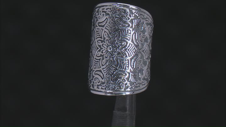 Sterling Silver Floral Statement Ring Video Thumbnail