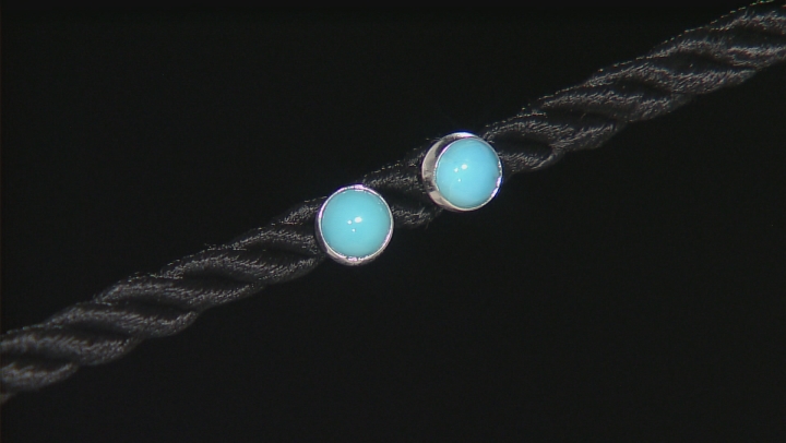 Blue Sleeping Beauty Turquoise Sterling Silver Earring Set Of Two Pairs Video Thumbnail