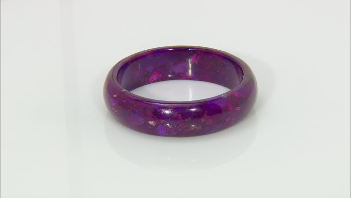 Purple Turquoise Bangle Bracelet Video Thumbnail