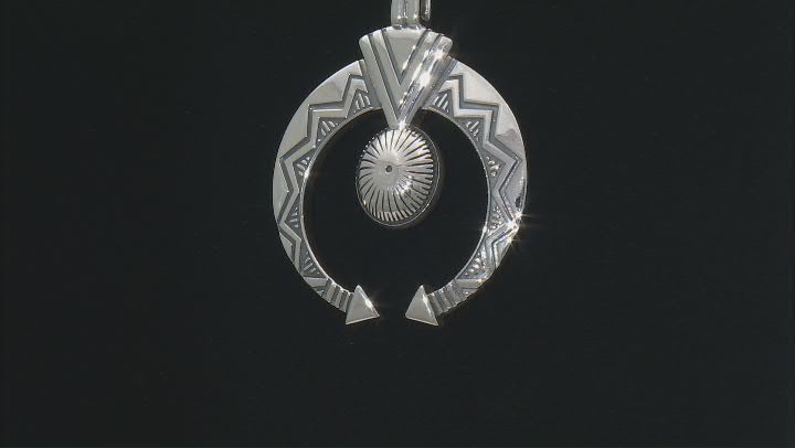 Oxidized Sterling Silver Pendant With Chain Video Thumbnail