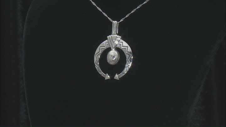 Oxidized Sterling Silver Pendant With Chain Video Thumbnail