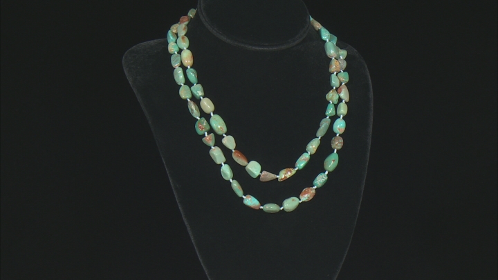 Green Kingman Turquoise Endless Necklace Video Thumbnail