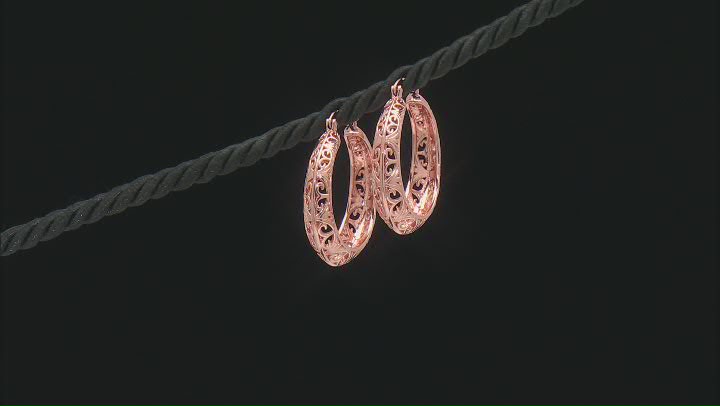 Copper Hoop Earrings Video Thumbnail
