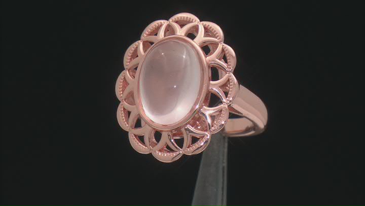 Rose Quartz Copper Ring Video Thumbnail