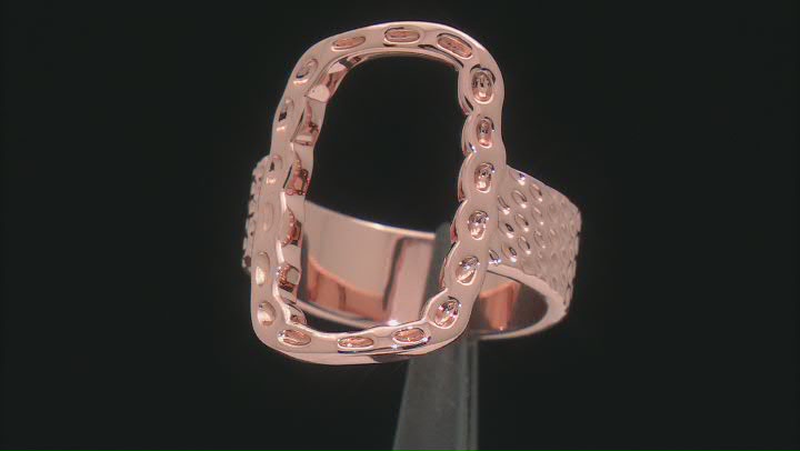 Open Design Copper Hammered Ring Video Thumbnail
