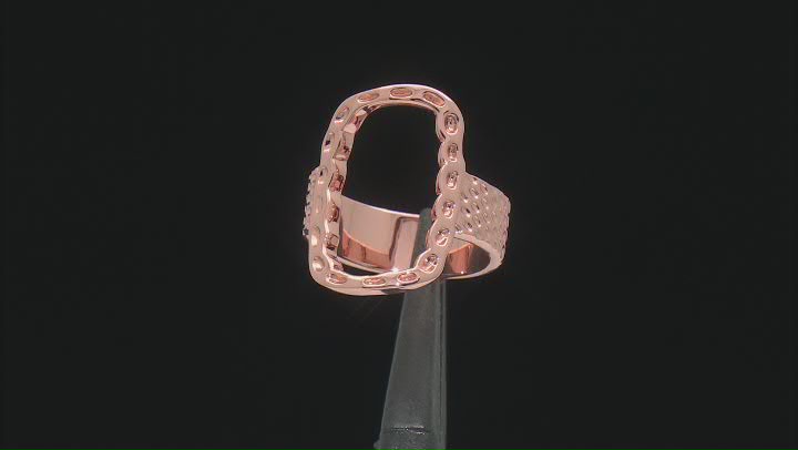 Open Design Copper Hammered Ring Video Thumbnail