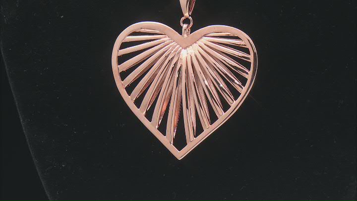 Copper Heart Pendant With Chain Video Thumbnail