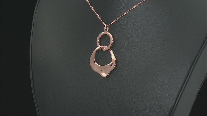 Copper Dangle Pendant With Chain Video Thumbnail