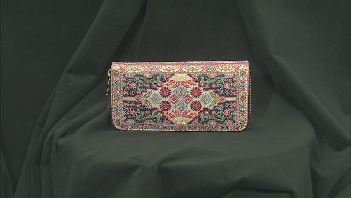 Multi Color Turkish Tapestry Fabric Wallet Video Thumbnail