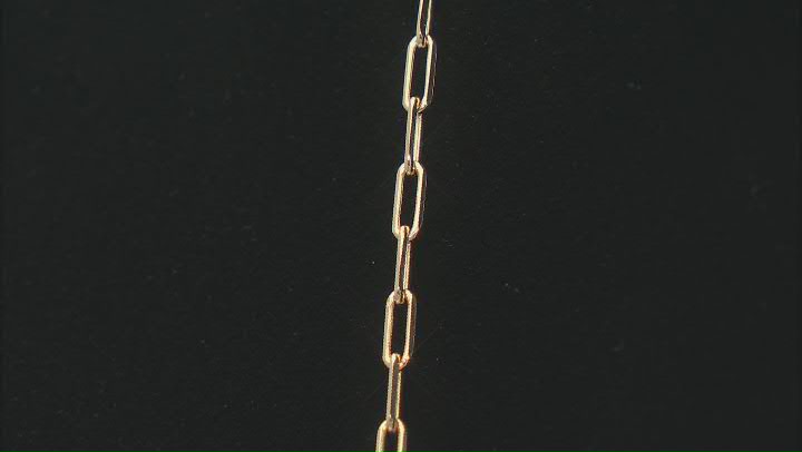 18K Yellow Gold Over Sterling Silver Mariner Link Chain  Necklace Video Thumbnail