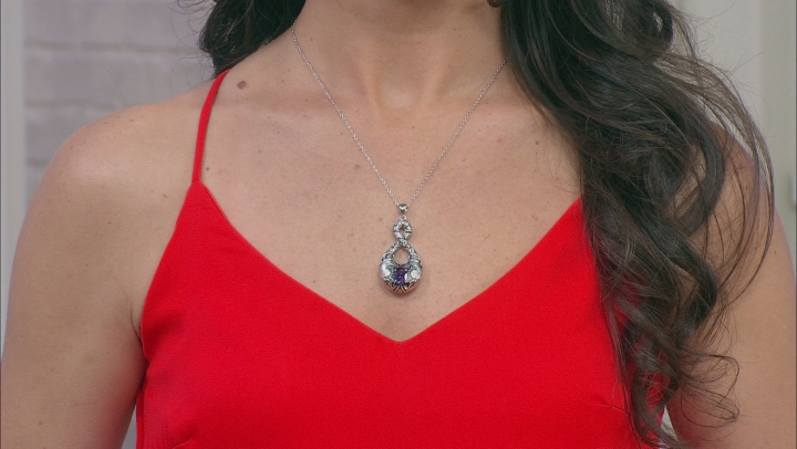 Hawaiian Skies™ Quartz Rhodium Over Sterling Silver Pendant With 18" Chain 1.35ctw Video Thumbnail