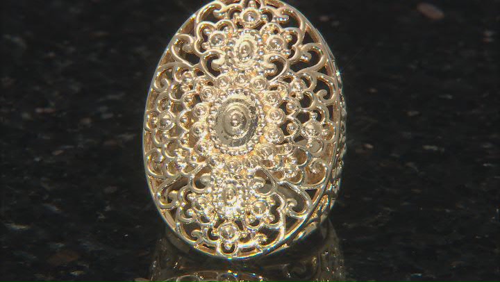 Global Destinations™ 18K Yellow Gold Over Sterling Silver Ring Video Thumbnail