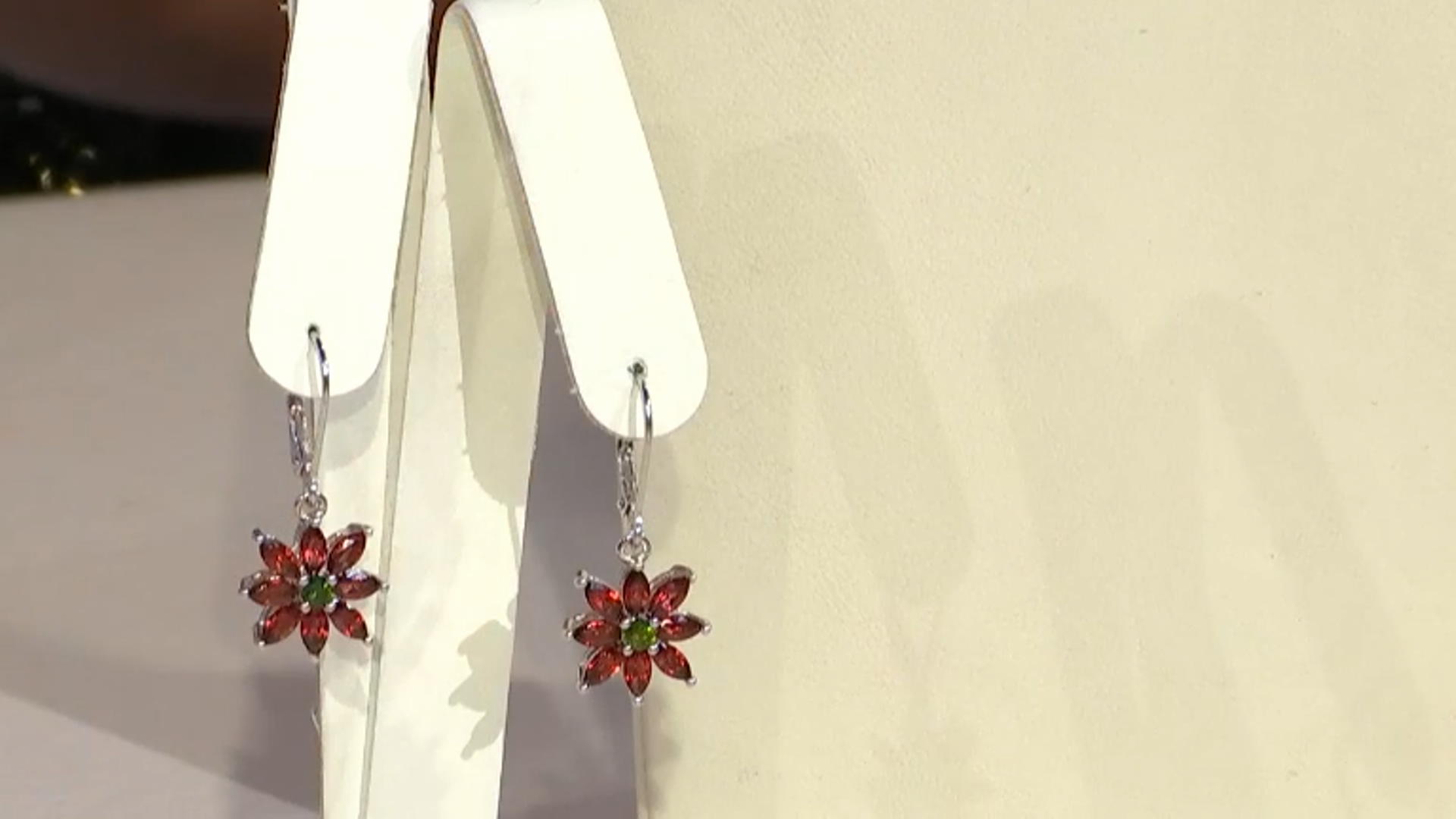 Red Garnet Rhodium Over Sterling Silver Earrings 3.38ctw Video Thumbnail