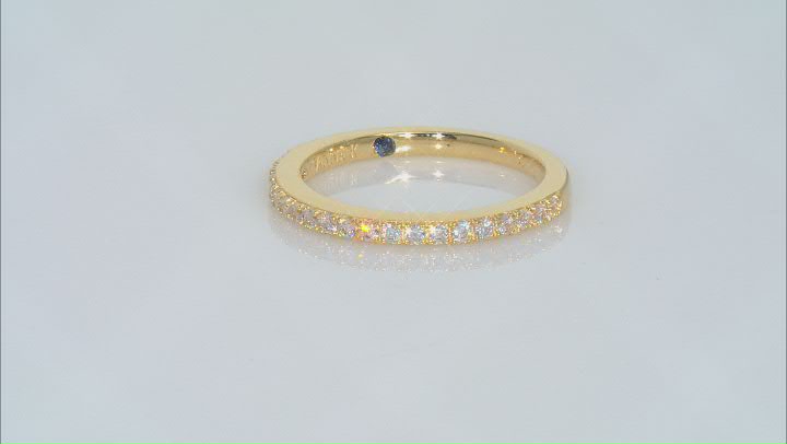 White Cubic Zirconia 18K Yellow Gold Over Sterling Silver Ring With Band 7.10ctw Video Thumbnail
